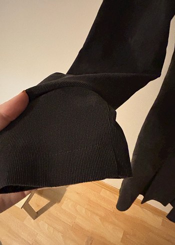 Düğmeli Uzun Kadın Süet Kaban - Görsel 6