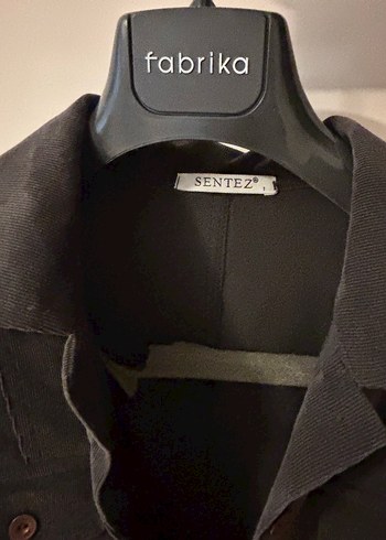 Düğmeli Uzun Kadın Süet Kaban - Görsel 4