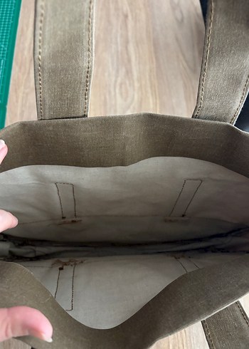 Gri Süet Kadın Günlük Çanta - Görsel 2