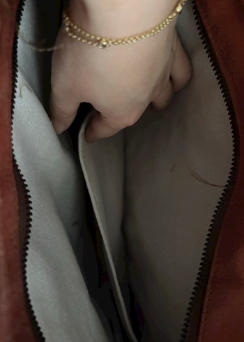 Sarı Fermuarlı Kadın Çantası - Görsel 3