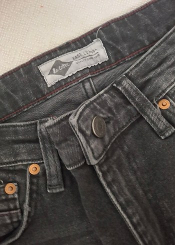 Gri Düğmeli erkek Denim Pantolon