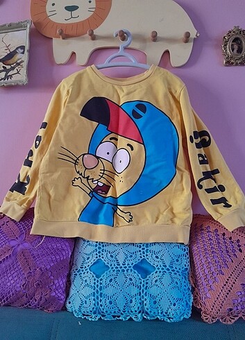 5 Yaş Beden Erkek çocuk sweatshirt Kral Şakir 5-6 yaş