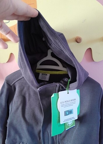 4 Yaş Beden gri Renk Erkek çocuk antrasit kapüşonlu sweatshirt 3-4 yaş