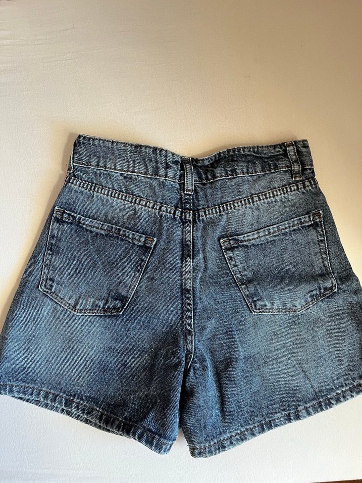 Kadın Denim Mini Şort - Görsel 3