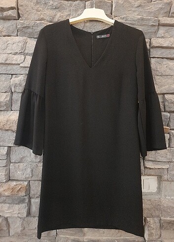 Siyah basic elbise 