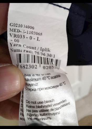 l Beden mavi Renk Pierre Cardin Lacivert Uzun Kollu Erkek Gömlek