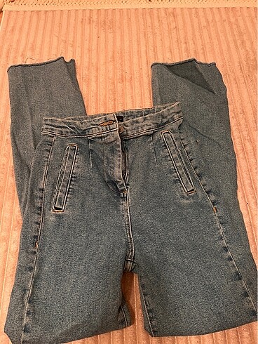 34 Beden mavi Renk Boru paça jeans