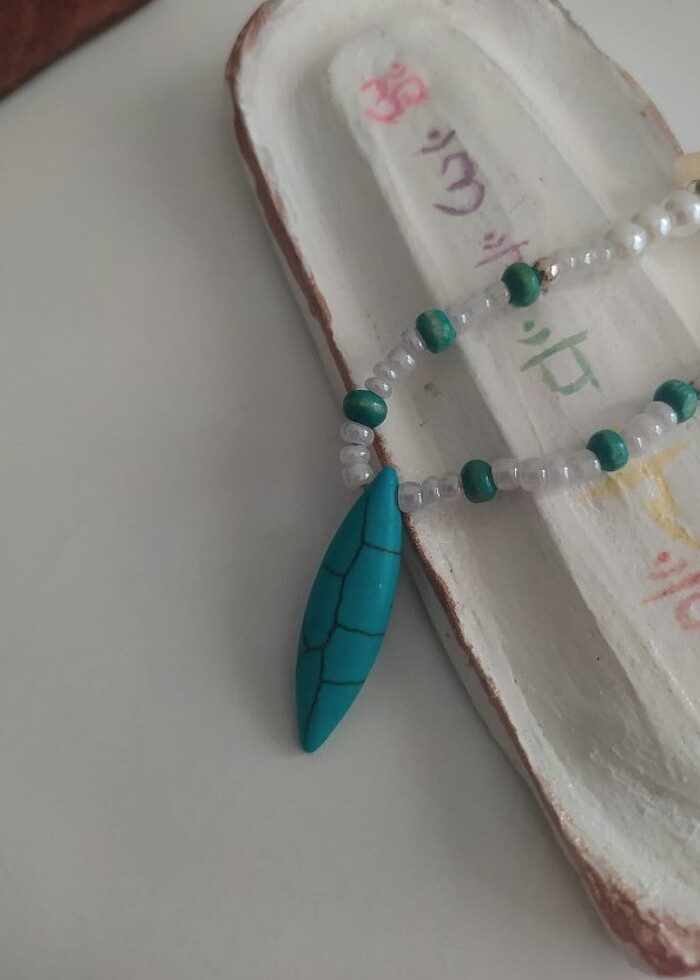 Doğal taş kolye  - Görsel 2