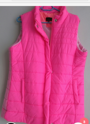 l Beden Fosforlu pembe yelek