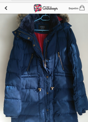 xl Beden LCW Lacivert şişme mont 
