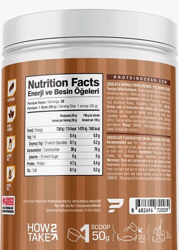 Protein OCN Çikolatalı Pirinç Kremi 1kg - Görsel 2