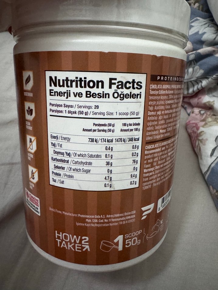 Protein OCN Çikolatalı Cream of Rice Tozu - Görsel 2