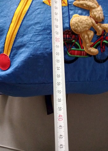 Yurtdışı ürünü Alman Renkli Fermuarlı Mavi Çocuk  Çantası - Görsel 7