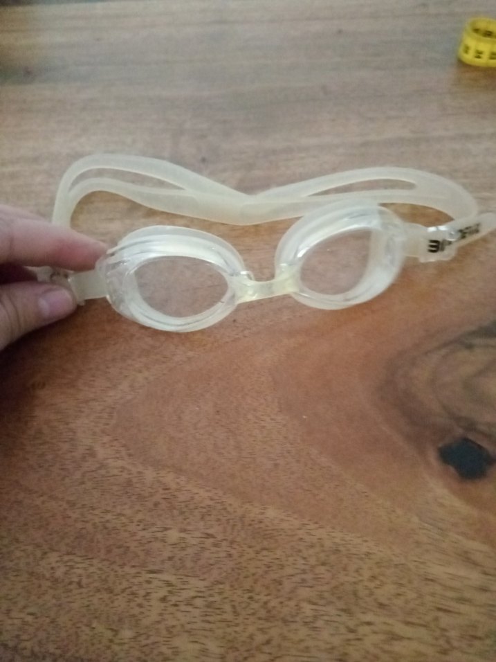 Şeffaf Bej Yüzücü Gözlüğü - Görsel 3