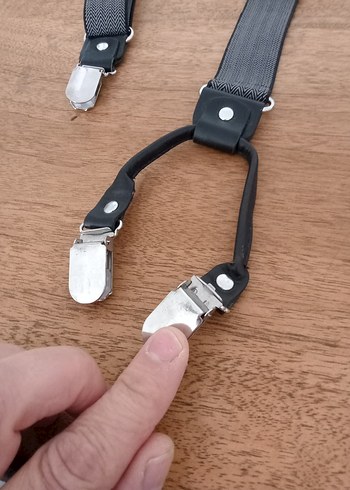 Yurtdışı ürünü Erkek Pantolon Askısı - Görsel 5