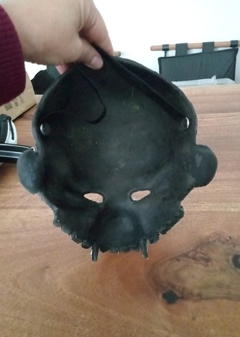 Karanlık Kafatası Maskesi - Kahverengi - Görsel 5