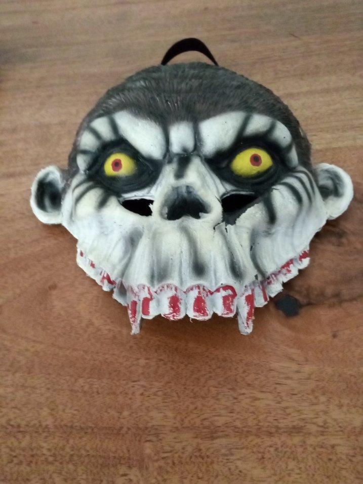 Karanlık Kafatası Maskesi - Kahverengi - Görsel 3