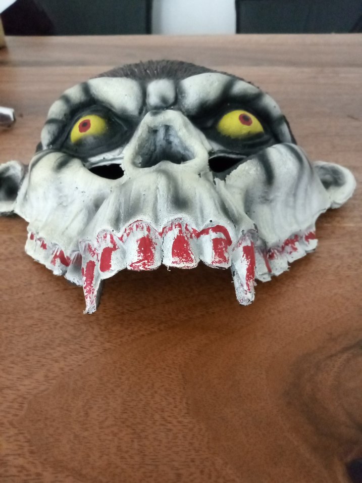 Karanlık Kafatası Maskesi - Kahverengi - Görsel 4