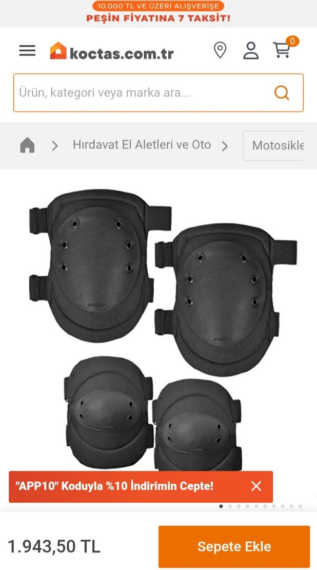 Evolite Siyah Lastik Motosiklet Dizlik Seti - Görsel 2