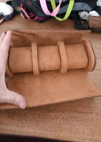 Üçlü Deri Saat Kutusu - Tobacco - Saat Kutusu - Görsel 8