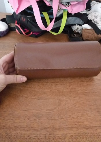 Üçlü Deri Saat Kutusu - Tobacco - Saat Kutusu - Görsel 7