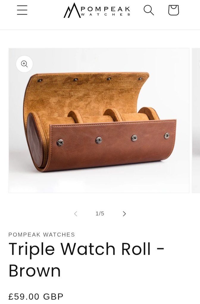 Üçlü Deri Saat Kutusu - Tobacco - Saat Kutusu - Görsel 3