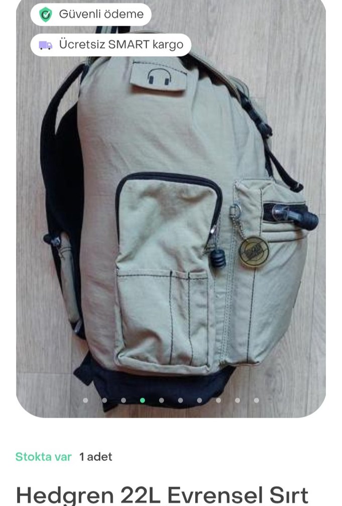 Kamuflaj Desenli Kadın Sırt Çantası - Görsel 5