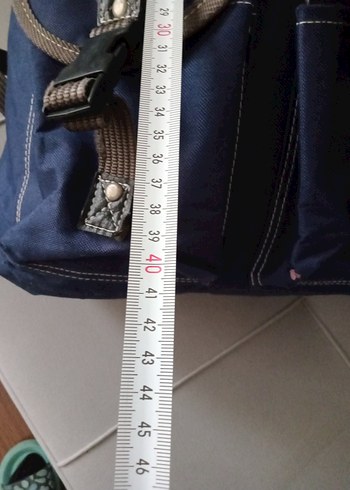 Yurtdışı ürünü Mavi Baskılı Kadın Sırt Çantası - Görsel 5