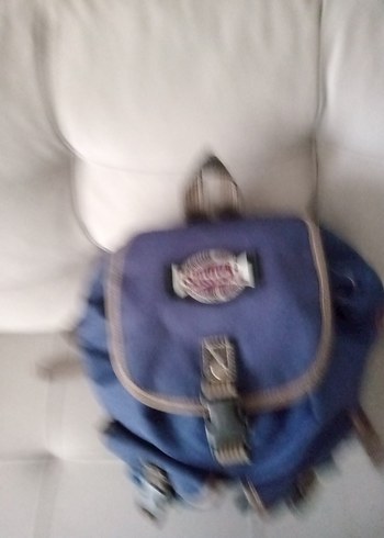 Yurtdışı ürünü Mavi Baskılı Kadın Sırt Çantası - Görsel 3