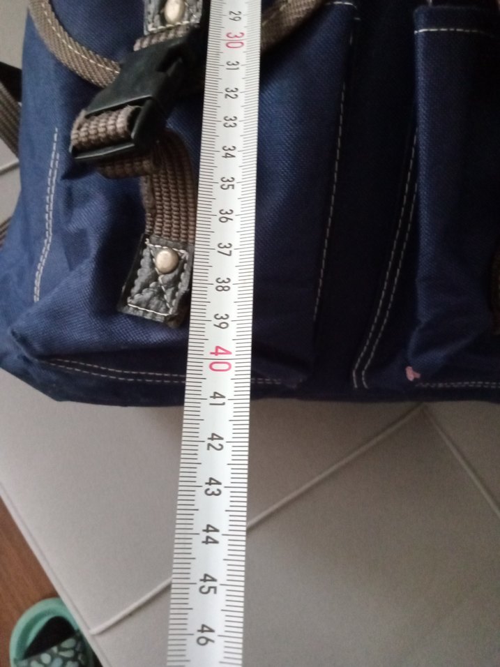 Yurtdışı ürünü Mavi Baskılı Kadın Sırt Çantası - Görsel 5