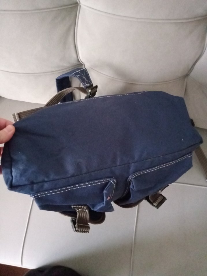 Yurtdışı ürünü Mavi Baskılı Kadın Sırt Çantası - Görsel 4