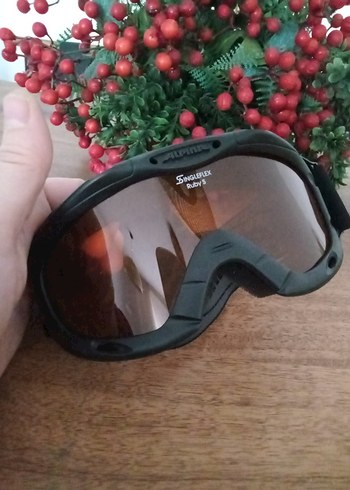 Kahverengi Baskılı Kayak Gözlüğü - Görsel 2