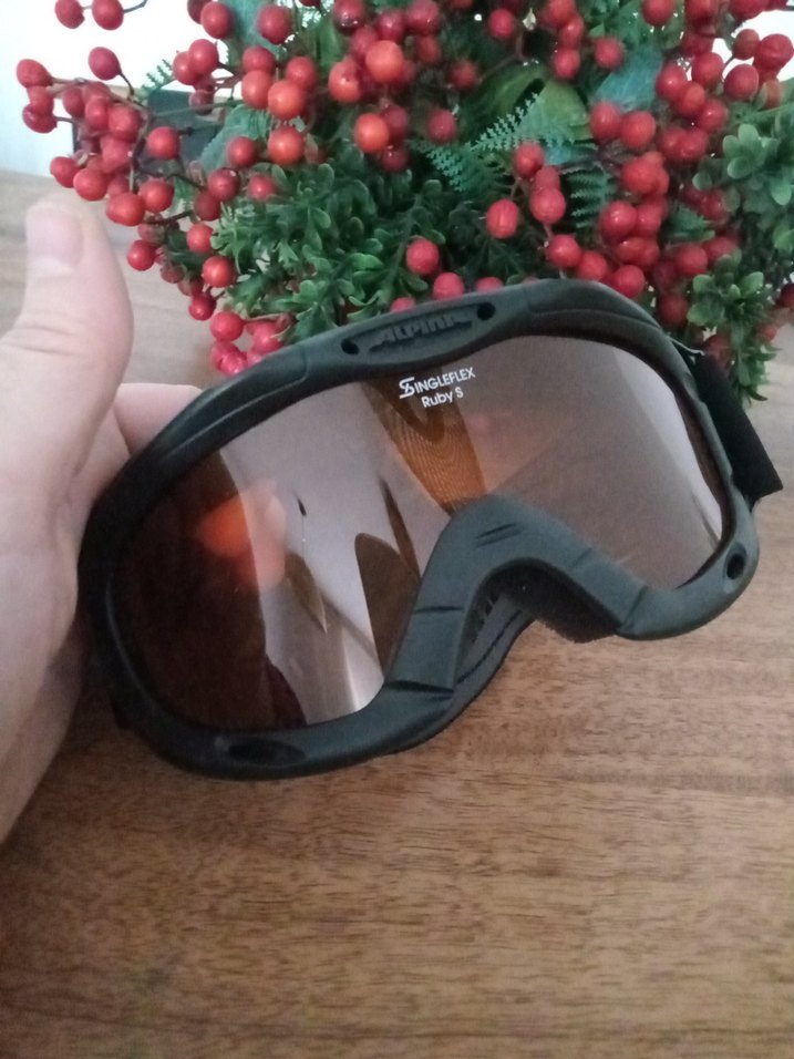 Kahverengi Baskılı Kayak Gözlüğü - Görsel 2