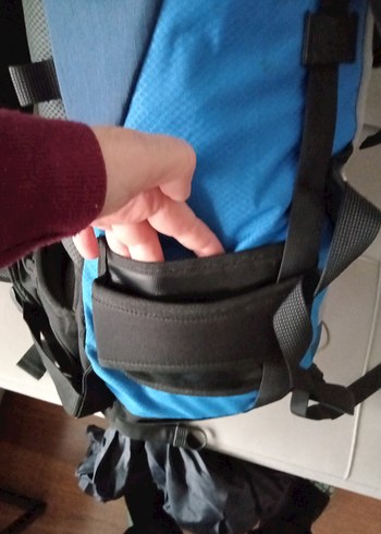 Mavi Gri Fermuarlı Erkek kamp Çantası - Görsel 7