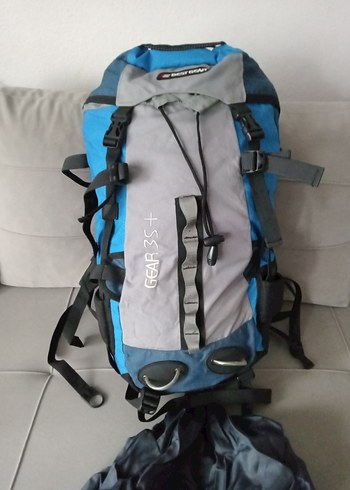 Mavi Gri Fermuarlı Erkek kamp Çantası - Görsel 2