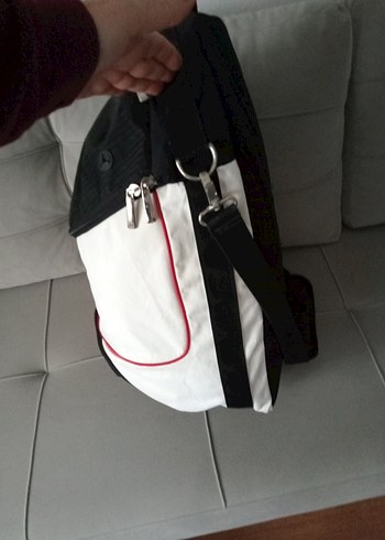 Battal boy Nike Baskılı Beyaz-Siyah Erkek Sırt Çantası - Görsel 3