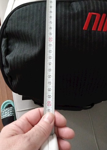 Battal boy Nike Baskılı Beyaz-Siyah Erkek Sırt Çantası - Görsel 7