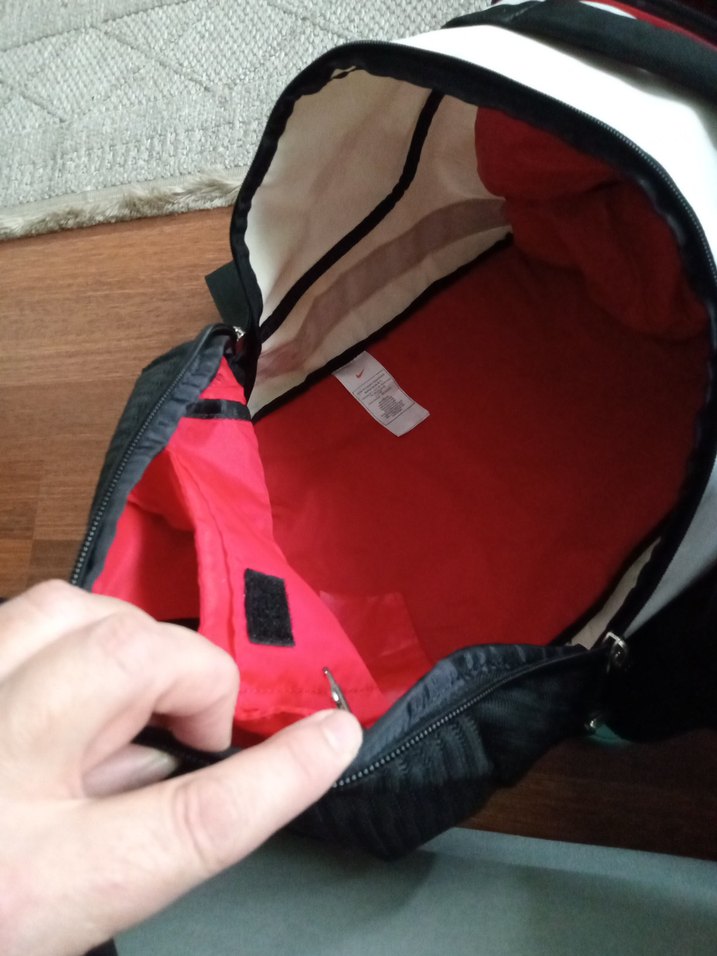 Battal boy Nike Baskılı Beyaz-Siyah Erkek Sırt Çantası - Görsel 4