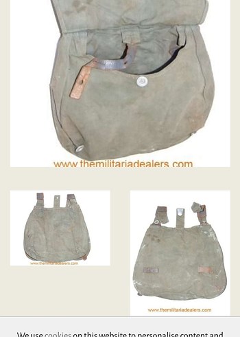 Yurtdışı ürünü Alman Koleksiyon ürünü Askeri malzeme çantası - Görsel 12
