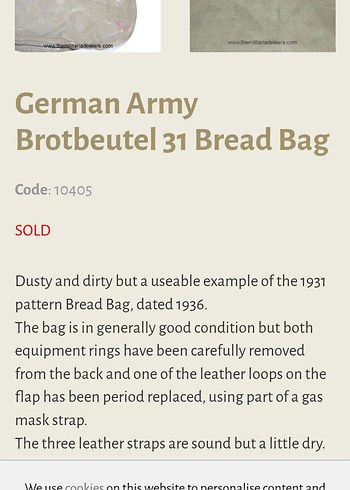 Yurtdışı ürünü Alman Koleksiyon ürünü Askeri malzeme çantası - Görsel 11