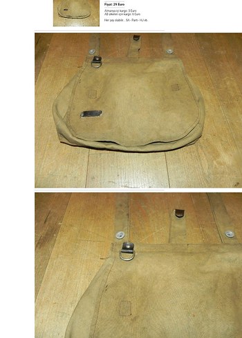 Yurtdışı ürünü Alman Koleksiyon ürünü Askeri malzeme çantası - Görsel 17