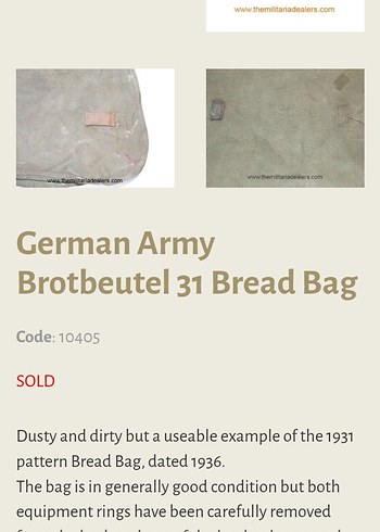Yurtdışı ürünü Alman Koleksiyon ürünü Askeri malzeme çantası - Görsel 2