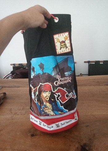 Disney Orjinal Korsan Temalı Siyah Çocuk Spor Çantası - Görsel 2