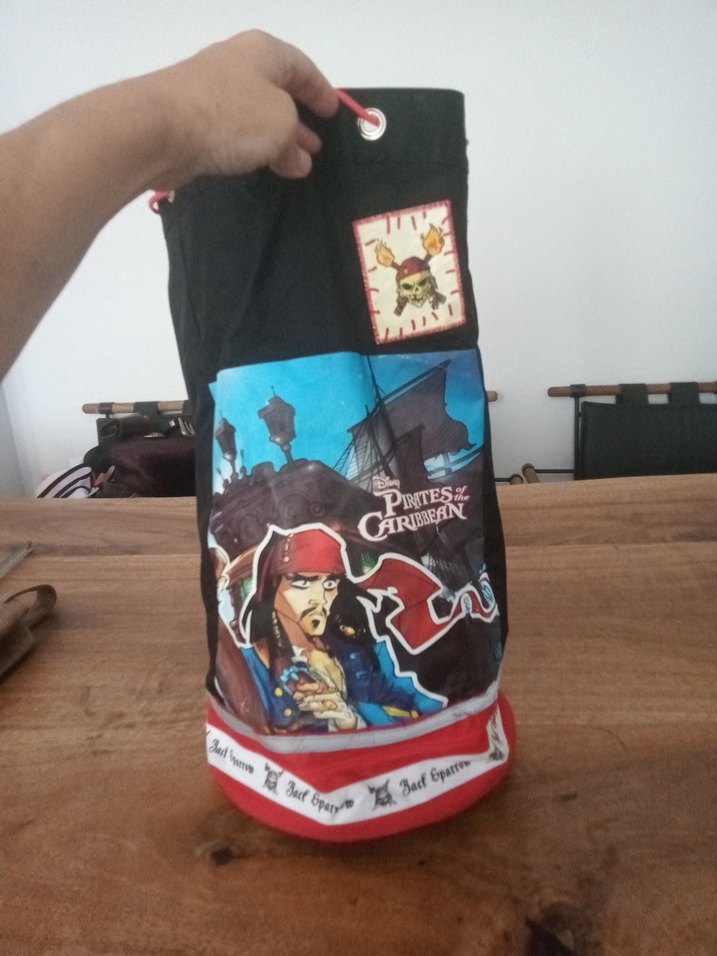 Disney Orjinal Korsan Temalı Siyah Çocuk Spor Çantası - Görsel 2