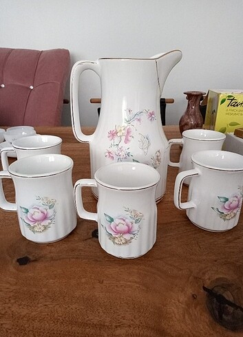 Eskilerden kalma Vintage şık Sürahi takımı