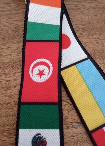 Dünya Bayrak temalı erkek Pantolon askısı - Görsel 5