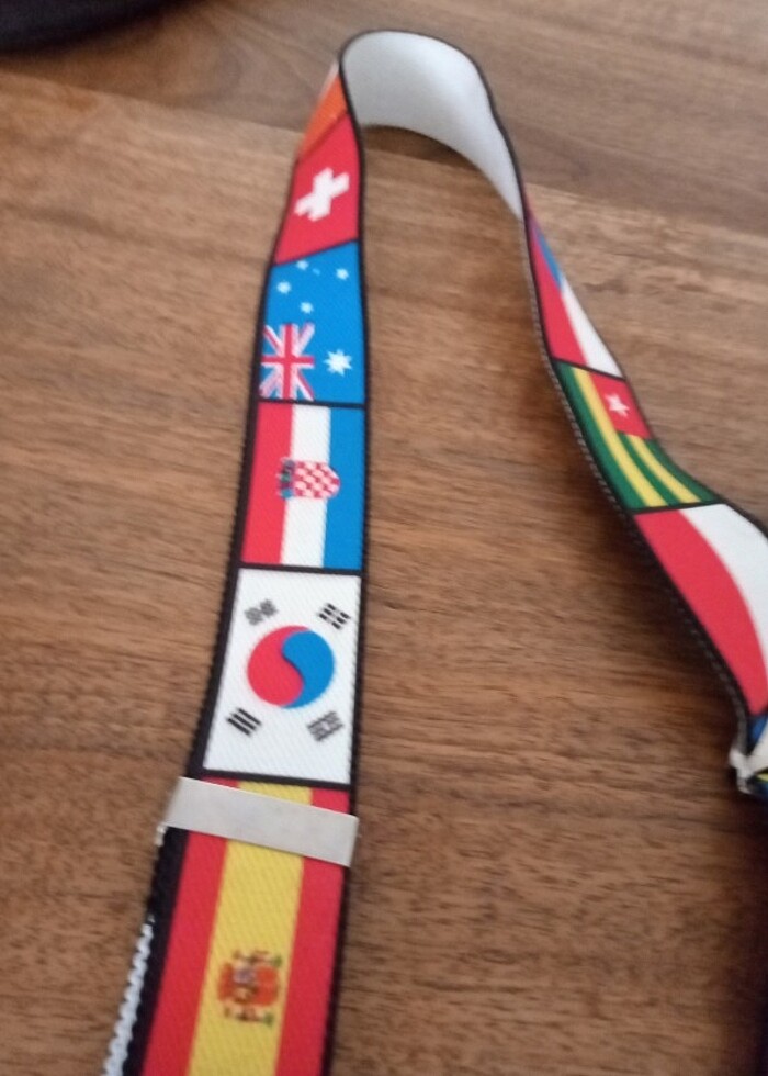 Dünya Bayrak temalı erkek Pantolon askısı - Görsel 3