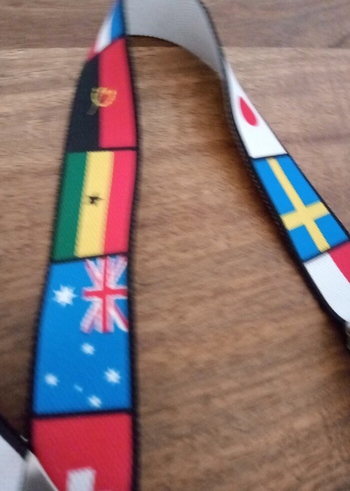 Dünya Bayrak temalı erkek Pantolon askısı - Görsel 4