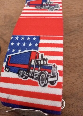 Amerikan Bayrağı Temalı Erkek Pantolon askısı - Görsel 4