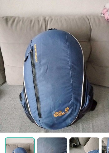 Jack Wolfskin Yurtdisi Urunu Orjinal Jack Wolfskin Mavi Sirt Cantasi
